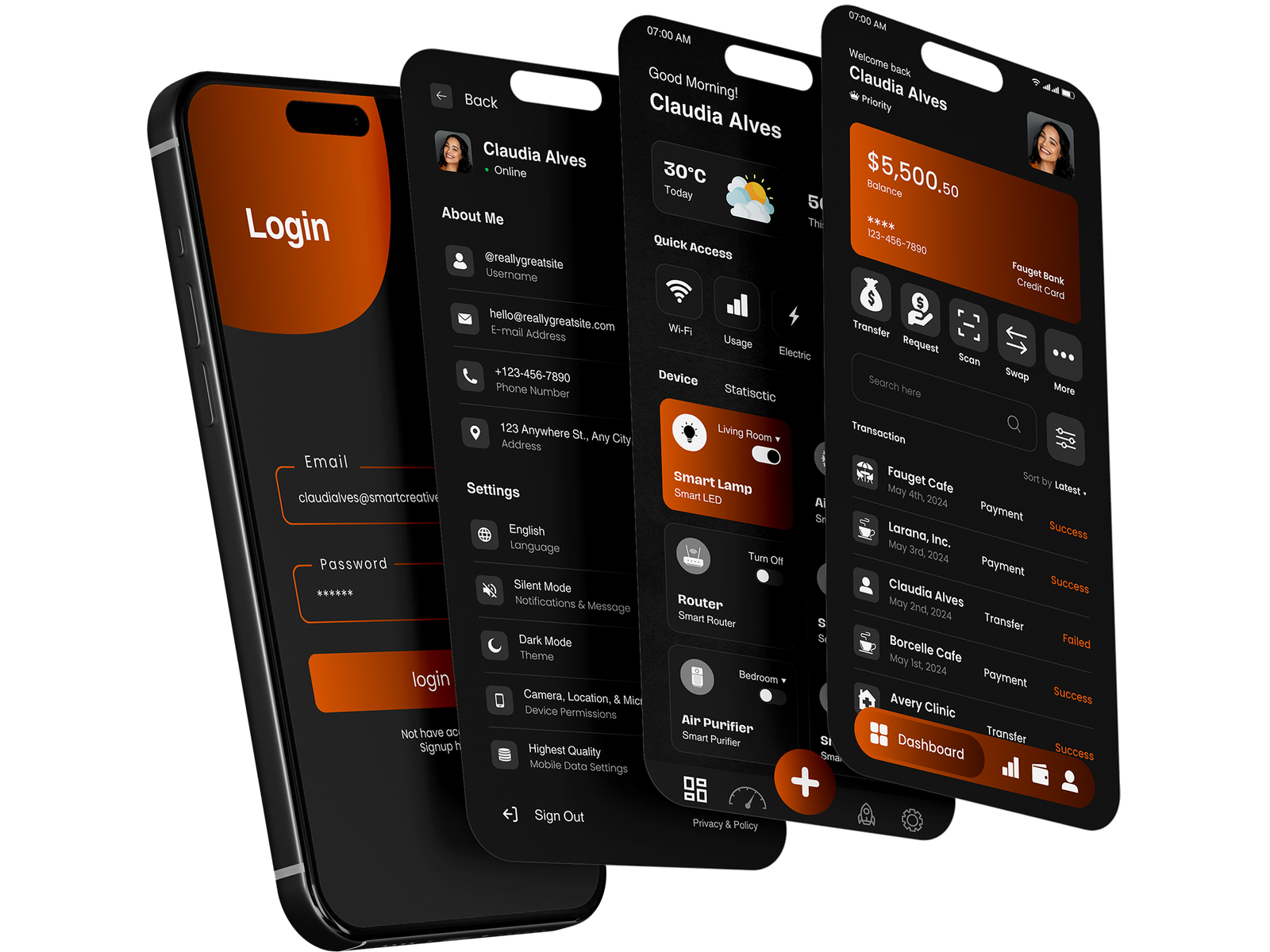 Imagem de um smartphone com o logo da empresa